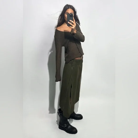 トップス SHEER ROLLED EDGE KNIT CARDIGAN SHEER ROLLED EDGE KNIT CARDIGAN｜TOPS(トップス)｜CLANE